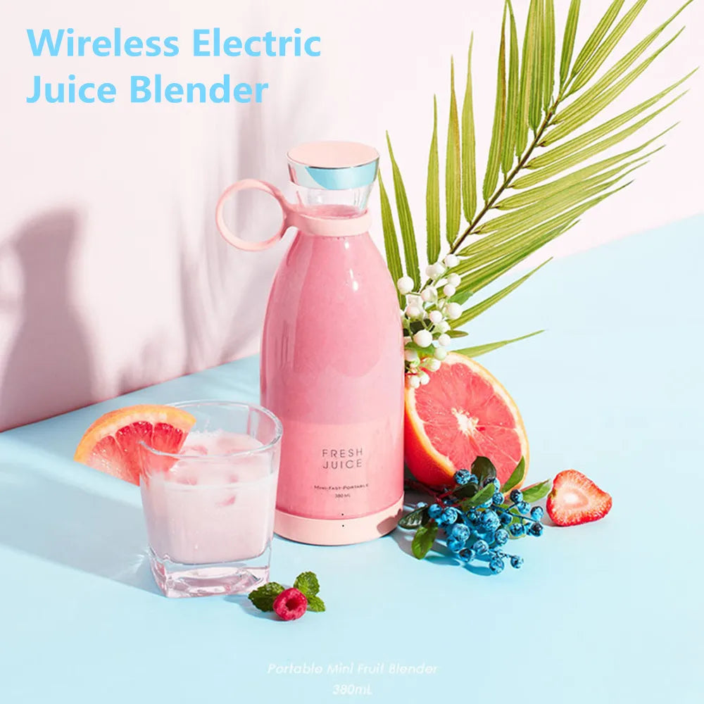 Portable Blender Bottle Juicer 350ml Mixeur Wireless Rechargeable