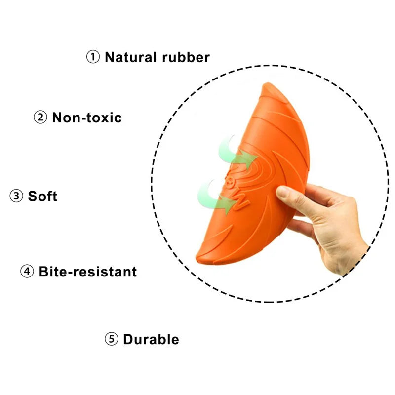 Bite Resistant Flying Disc Toys For Dog Multifunction Pet Puppy Training Toys