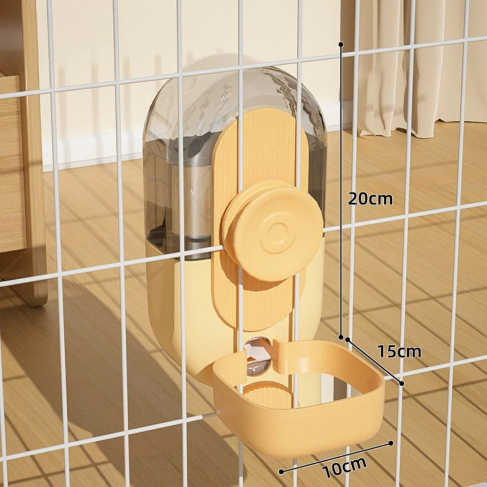 Pet Cage Hanging Feeder  Automatic Feeder Pet Water Bottle Food