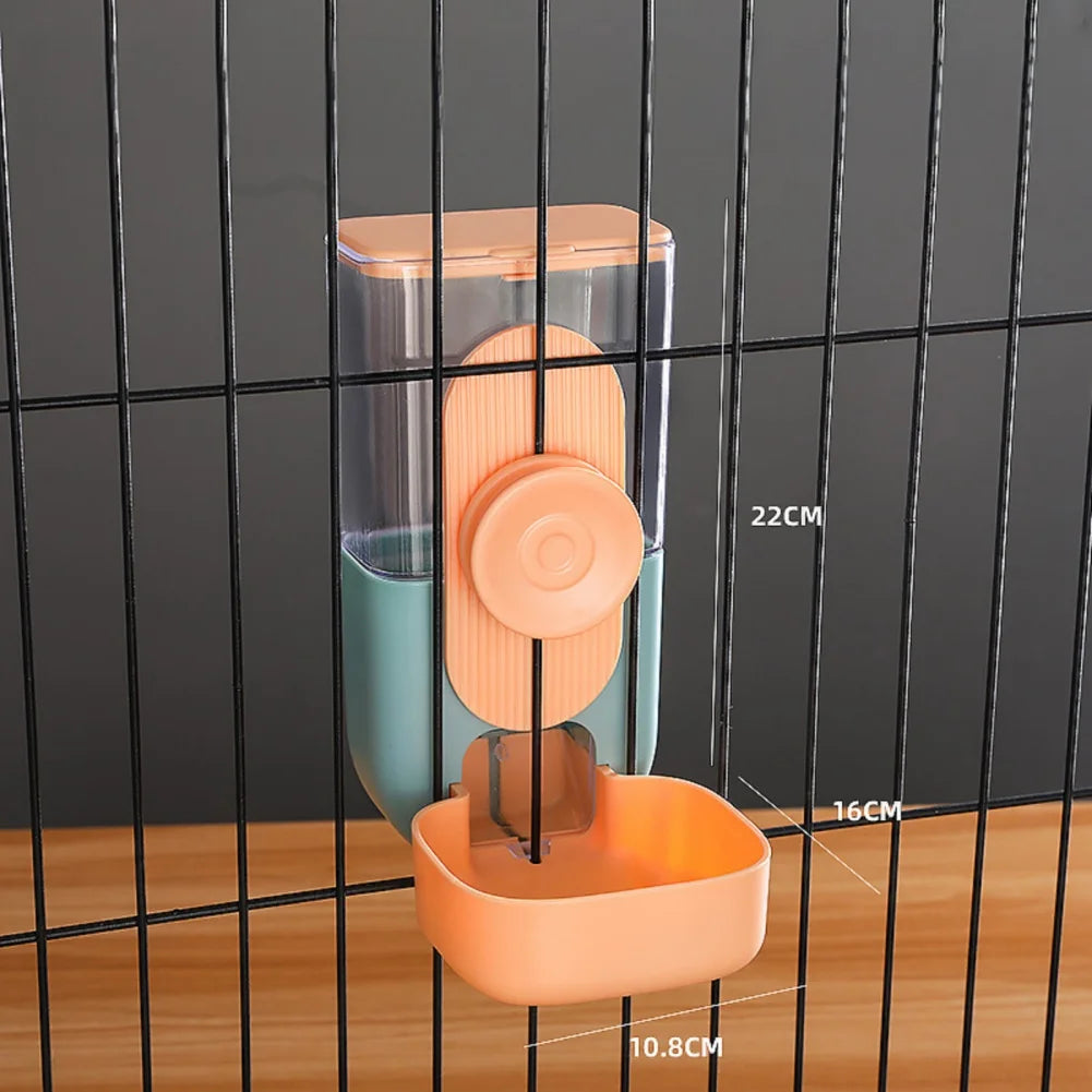 Pet Cage Hanging Feeder  Automatic Feeder Pet Water Bottle Food