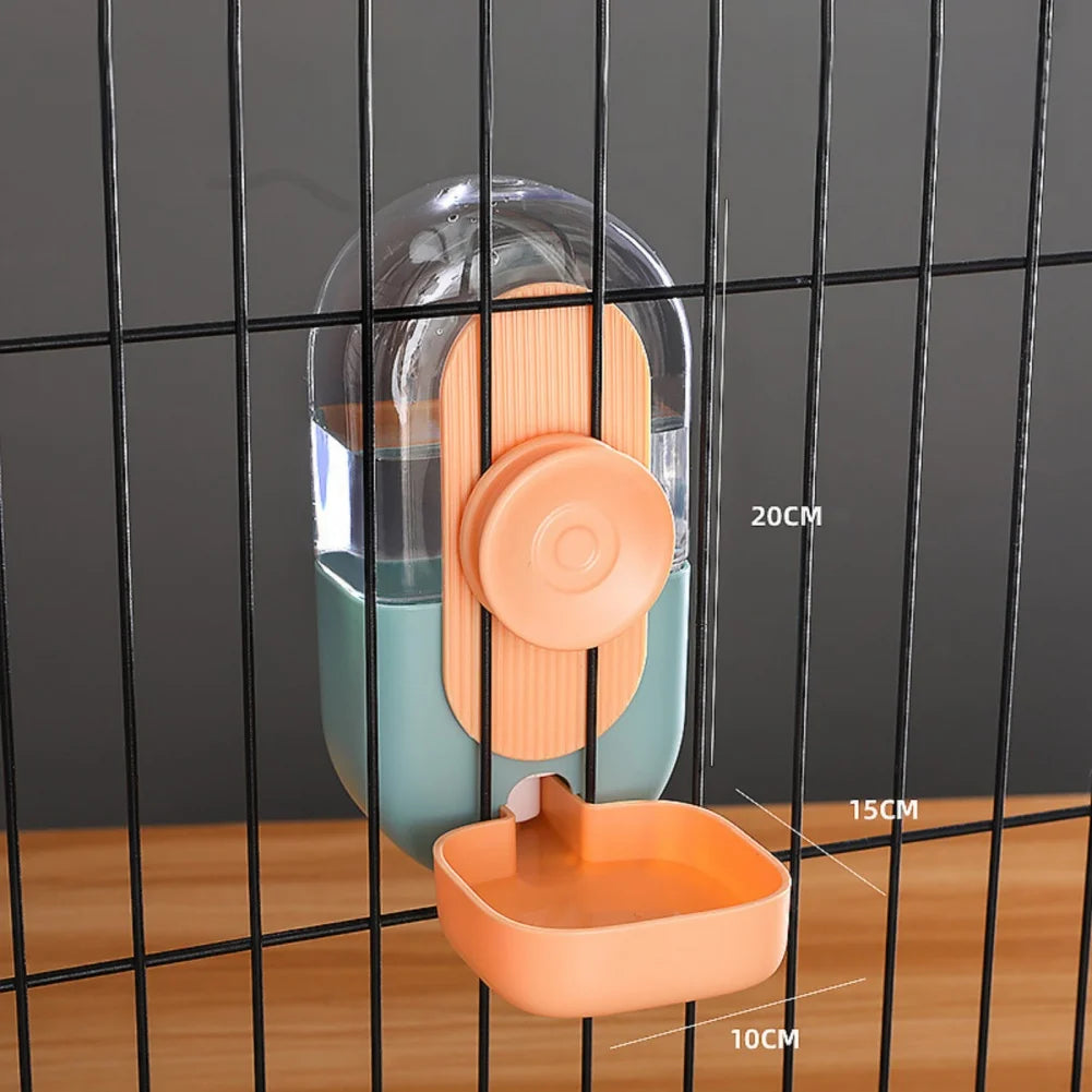 Pet Cage Hanging Feeder  Automatic Feeder Pet Water Bottle Food