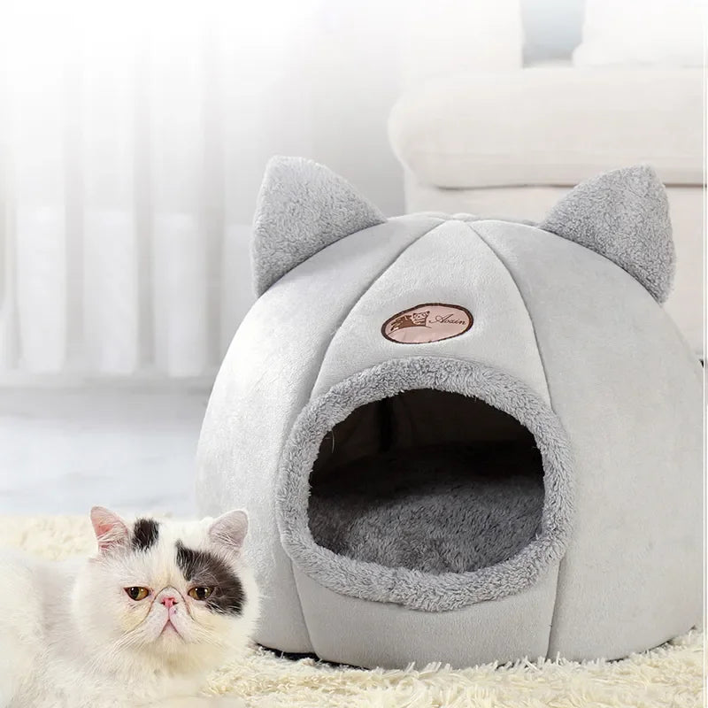 Sleep Comfort In Winter Cat Bed Iittle Mat Basket Small Dog House