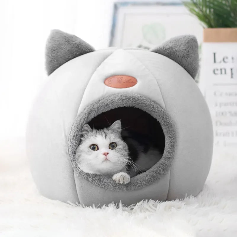 Sleep Comfort In Winter Cat Bed Iittle Mat Basket Small Dog House